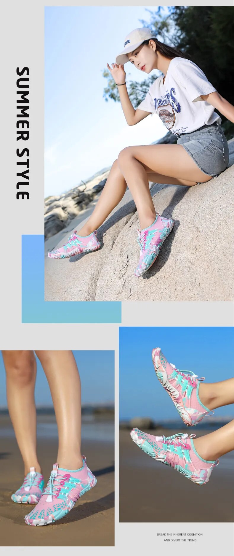 come4buy.com-Quick Dry Beach Water Shoes | נעלי ספורט נשים Upstream לנשים